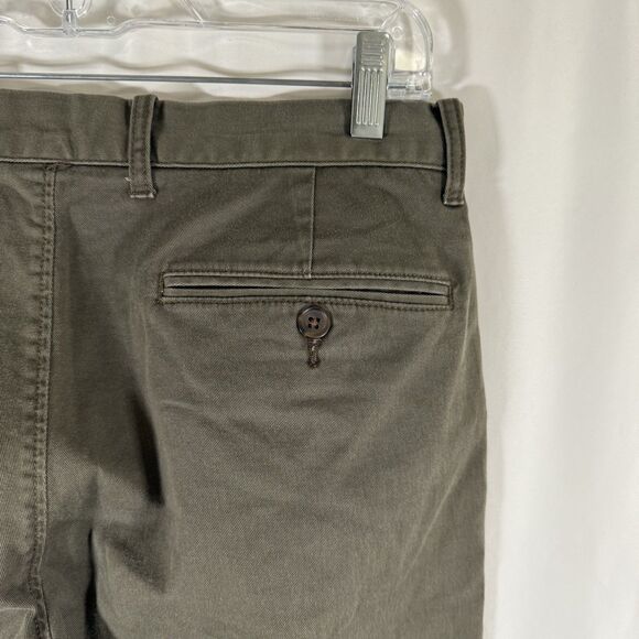 J. Crew Mercantile Pants Men's 31x30 Green Straight Flat Front Flex Cotton Blend - Picture 11 of 11